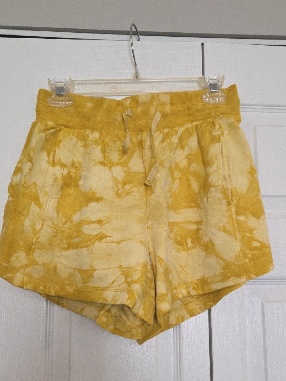 all in motion Yellow Tie-Dye Athletic Lounge Shorts